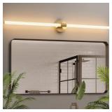 Gold Bathroom Vanity Light 49 inch Long