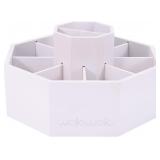 Bamboo Rotating Art Supply Organizer, 10x10"