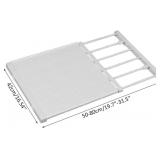 Extendable Closet Shelf, 16.54" White