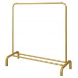 JIUYOTREE Metal 43.3" Garment Rack with Shelf