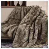 Touchat Luxury 1000GSM Faux Fur Blanket, 60x80"