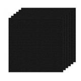 20pc Peel and Stick Carpet Squares 24"x24", black