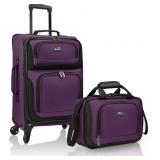 2pc US Traveler luggage, purple