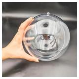 4pc Acrylic Fillable Ornament Balls, 6.29"