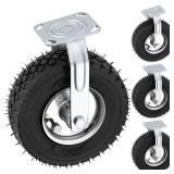 4pc 10" Pneumatic Casters, 1300lb capacity