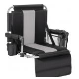 ALPHA CAMP Stadium Chair with Back & Arm Rest