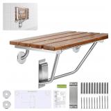 28 Inch Folding Shower Seat Wall Mounted