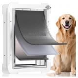3-Flap Steel Large Dog Door with Lock Panel