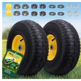 pair 15x6.00-6 Pneumatic Tires