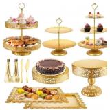 Gold Cake Stand Dessert Table Display Set