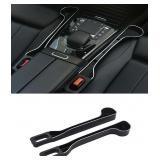 Car Seat Gap Filler Organizer- 2 Pack (Black)