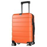 KROSER 20-Inch Carry-On Luggage, orange