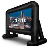 OUTTOY 14 FT Inflatable Movie Screen, Anti-Crease