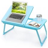 Laptop Desk w/Cup Holder, Foldable, Adjustable