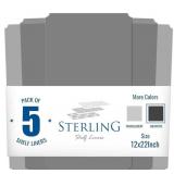 Sterling shelf liners 5pc 12x22 graphite