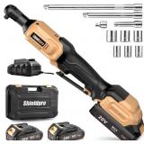 SHIELDPRO 20V Electric Ratchet Wrench Set, 3/8".