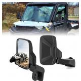 pair Side Mirrors for Polaris Ranger 2018-2025