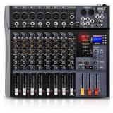 Pro DJ Mixer 8-Channel - Bluetooth/USB Streaming