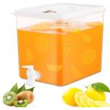 2 Gallon Beverage Dispenser with Spigot, Plastic