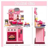 Kids Kitchen Playset-53pcs Cooking Stove, Sink