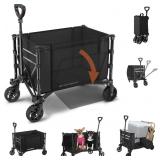 Raynesys folding wagon cart, 120L, 220lb capacity