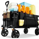 140L Collapsible Wagon Cart, 20lb capacity