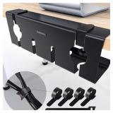 Under desk cable management tray