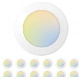 12pc Amico LED Disk Lights, for 5" or 6" housings