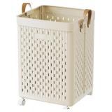 2pc UAK Laundry Basket with Wheels, Collapsible