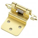 JOYDECOR 3/8 Inch Overlay Gold Hinges, 28 Pairs