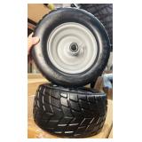 Pair Flat Free 11x6.00-5 tires