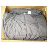 60x80" weighted blanket, 12lbs, gray