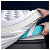 5" Memory Foam Queen Mattress Topper, Dual Layer