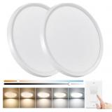 pair 15.8" Dimmable LED Ceiling Lights, 32W