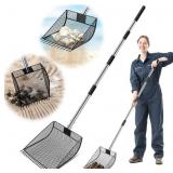 CAROD Chicken Poop Scooper & Rake, Metal