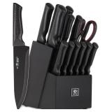 Self Sharpening Knife Set with Block