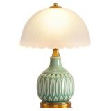 16-inch Retro Ceramic Desk LED Chinese Style Lamp