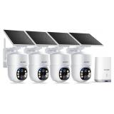 SOLIOM- 5MP Wireless Outdoor Cameras, 4-Pack