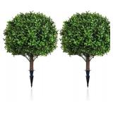 2pc 16in Topiary Ball Trees