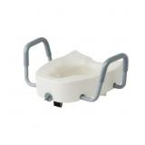 Medline 5" Raised Toilet Seat, Lock/adjustable arm