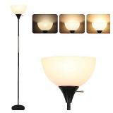 Floor Lamp with Plastic Shade, with bulb