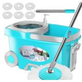 FunClean Spin Mop & Bucket Set