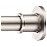 BRIOFOX Shower Rod 43-72 Inch, Satin Nickel