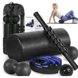 Foam Roller Set - Back Roller & Massage Ball