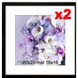 pair 20x20" Frame Black