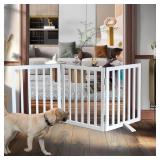 ZJSF wooden Dog Gate, 24" Height, 3 Panels