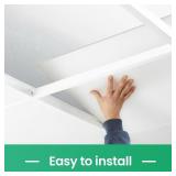 24pc White PVC Ceiling Tiles 2x2