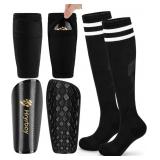 Shin guards with socks