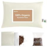 Organic Buckwheat Pillow, Dual-Layer Case 20"x26"