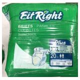 Fit Right adult briefs, XXL (60-69in)